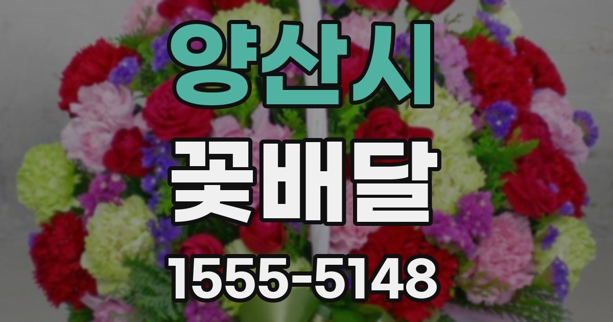 양산시 꽃배달