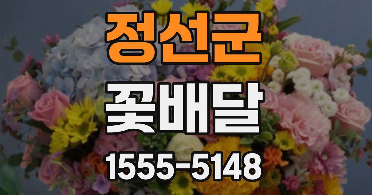 정선군 꽃배달