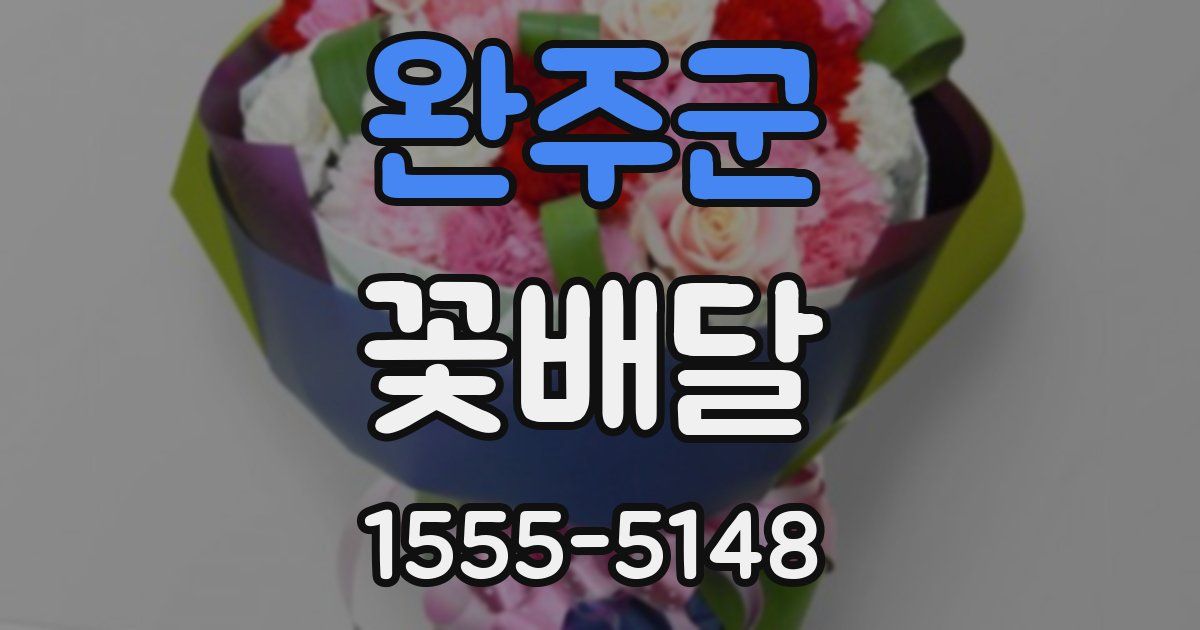 완주군 꽃배달