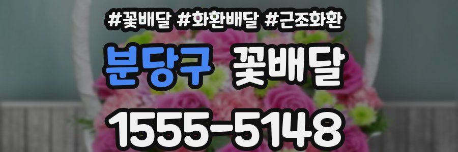 분당구 꽃배달