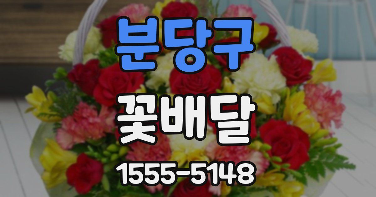 분당구 꽃배달