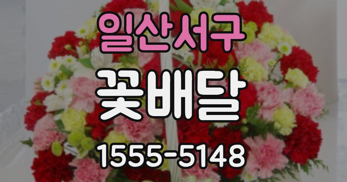 일산서구 꽃배달