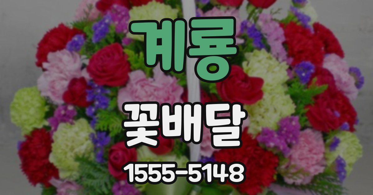 계룡 꽃배달