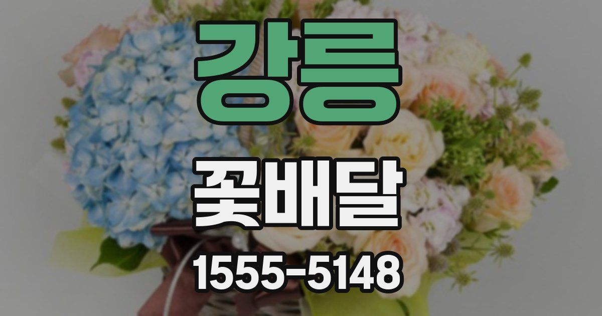 강릉 꽃배달