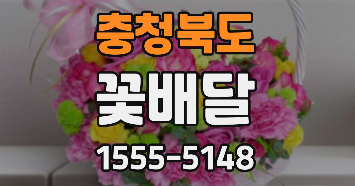 충청북도 꽃배달