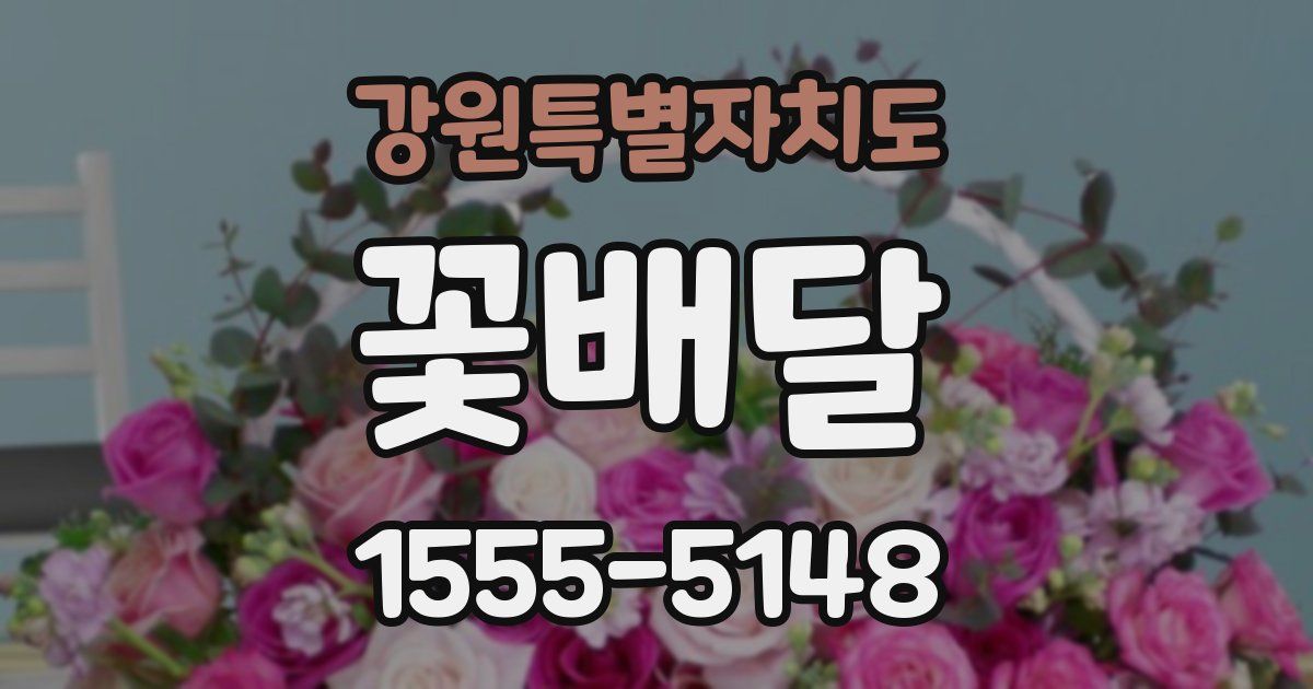강원특별자치도 꽃배달