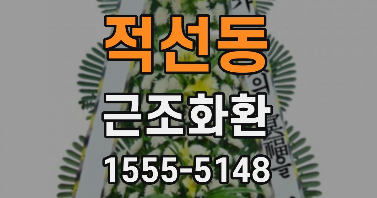 적선동 근조화환