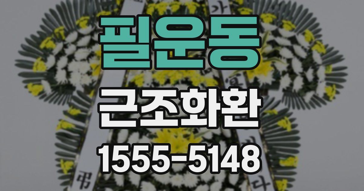 필운동 근조화환