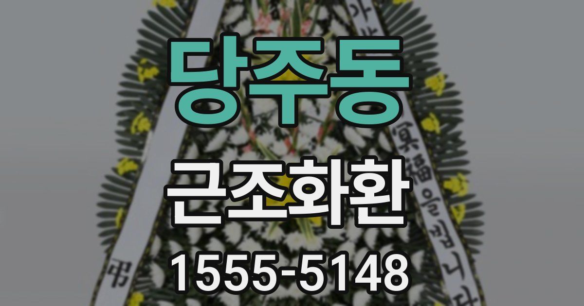 당주동 근조화환