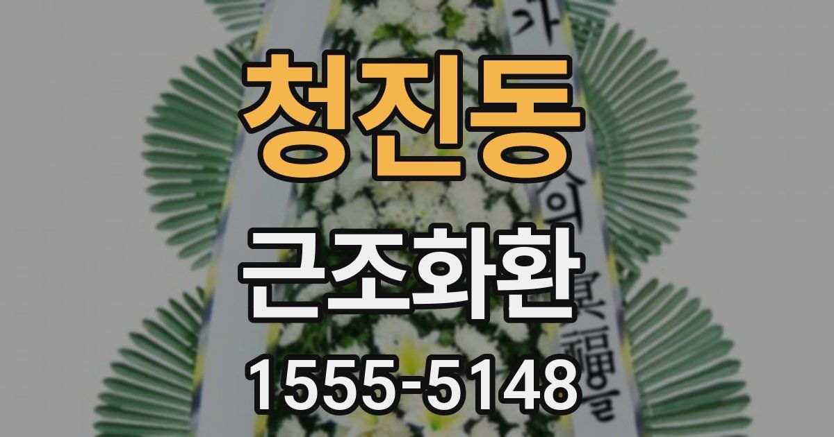 청진동 근조화환