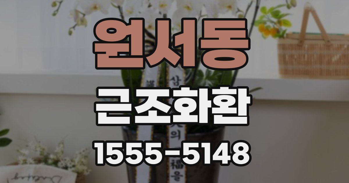 원서동 근조화환