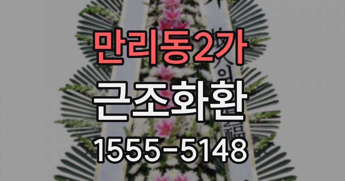 만리동2가 근조화환
