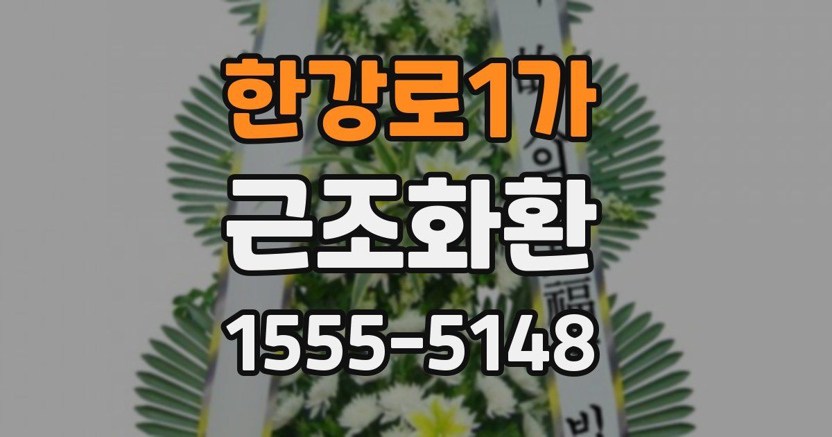 한강로1가 근조화환
