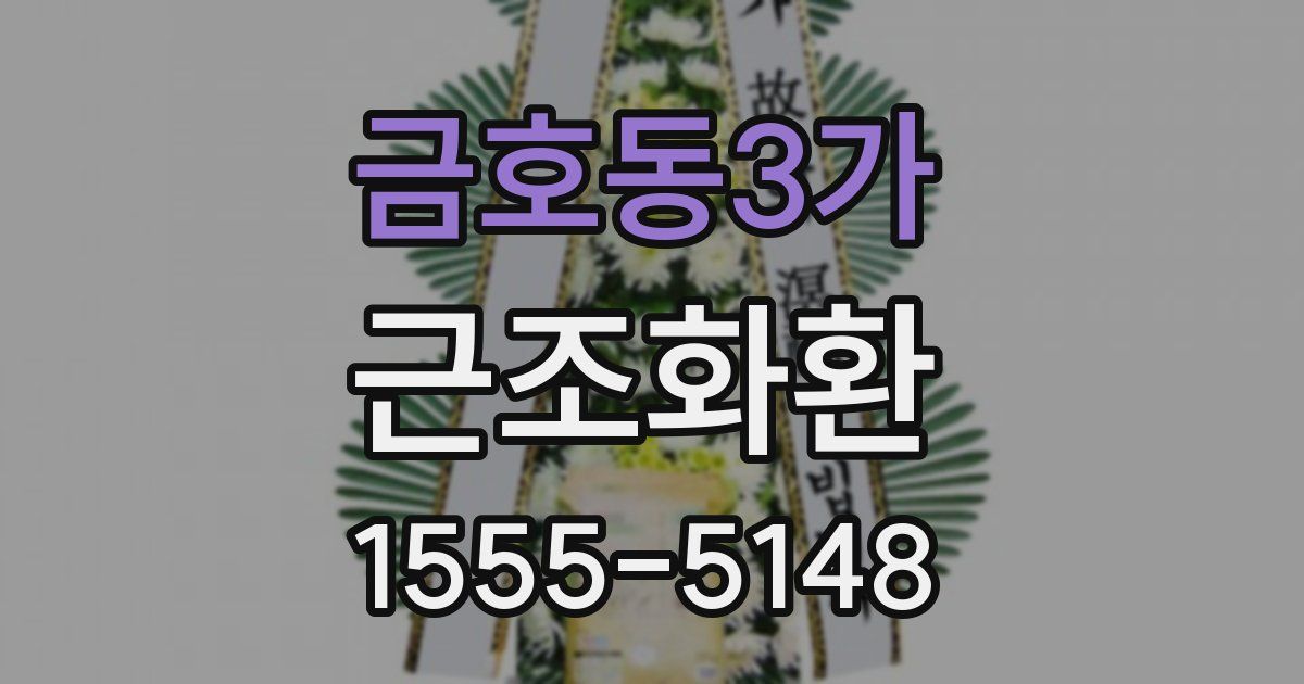 금호동3가 근조화환