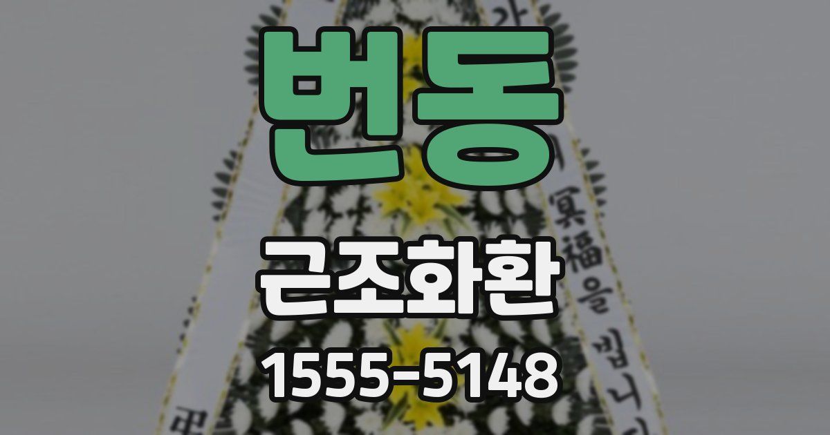 번동 근조화환