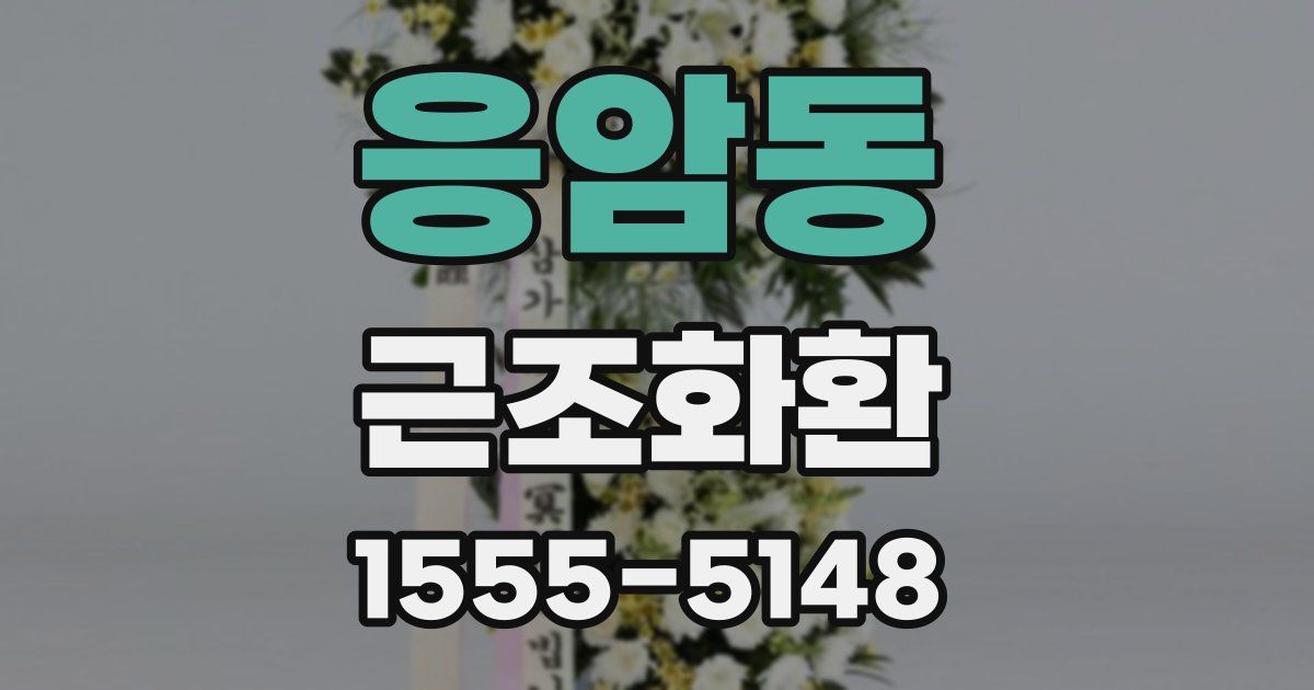 응암동 근조화환