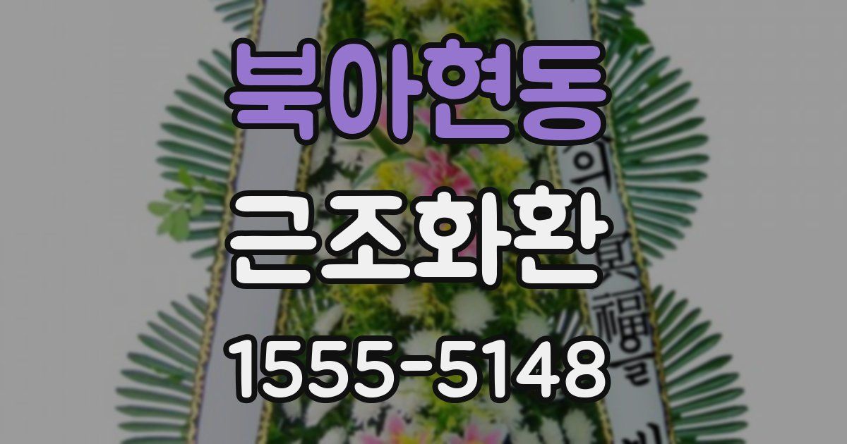 북아현동 근조화환