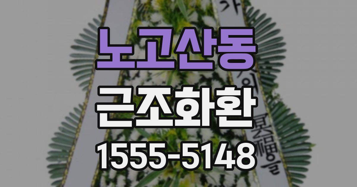 노고산동 근조화환