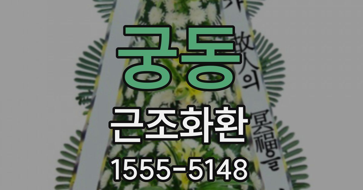 궁동 근조화환