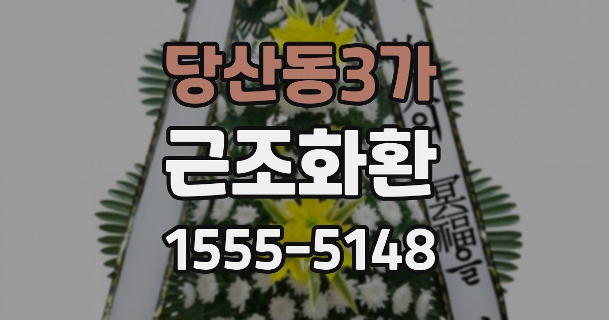 당산동3가 근조화환