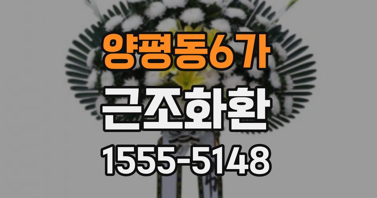 양평동6가 근조화환