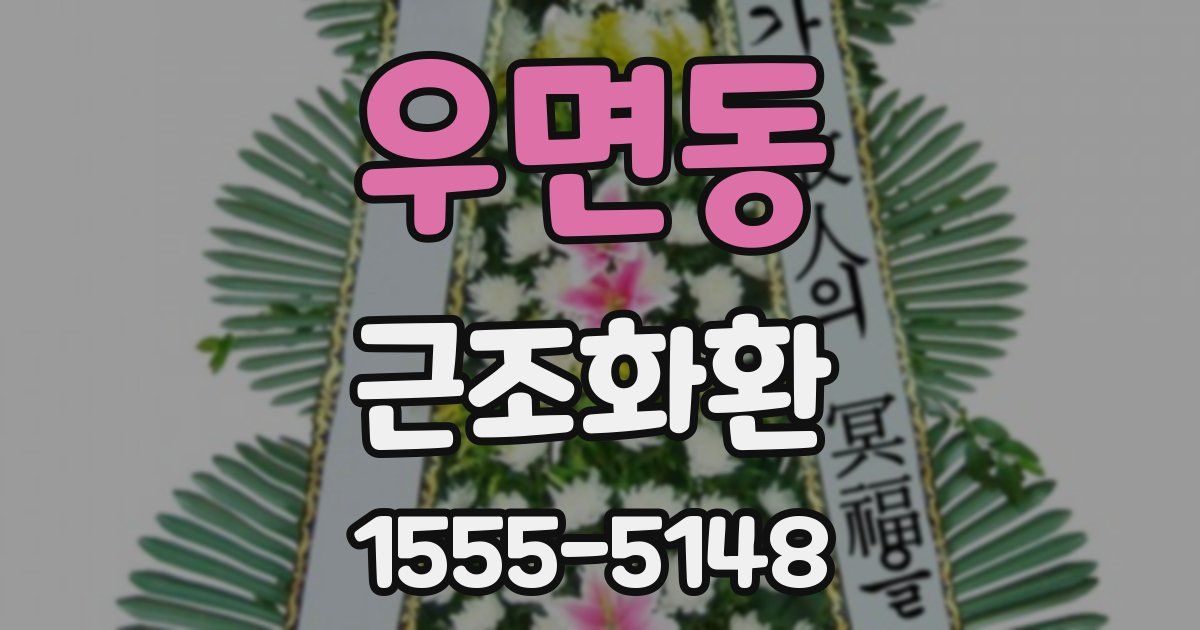 우면동 근조화환