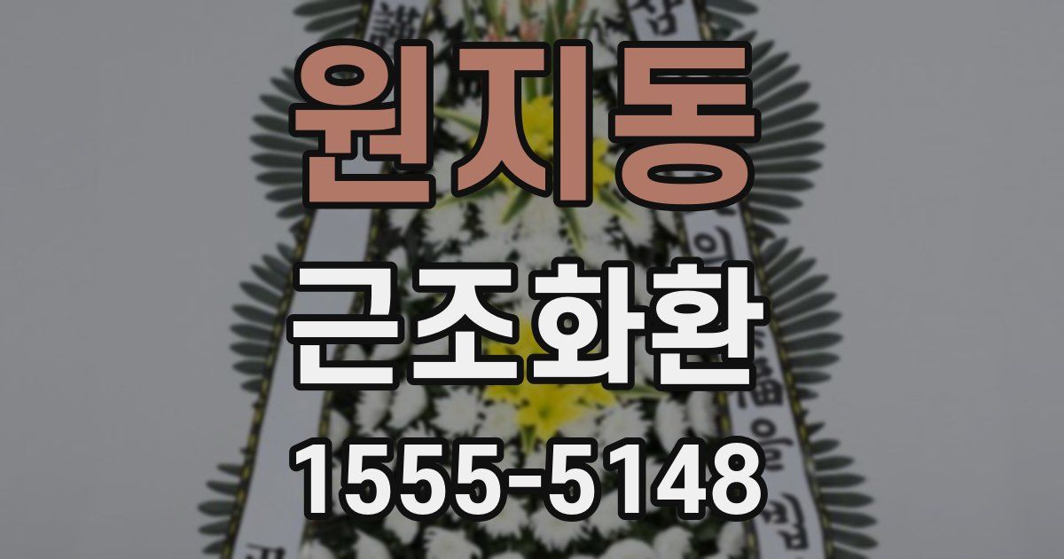 원지동 근조화환