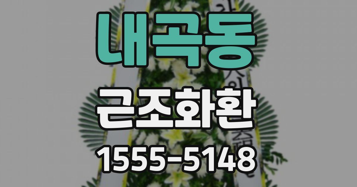 내곡동 근조화환