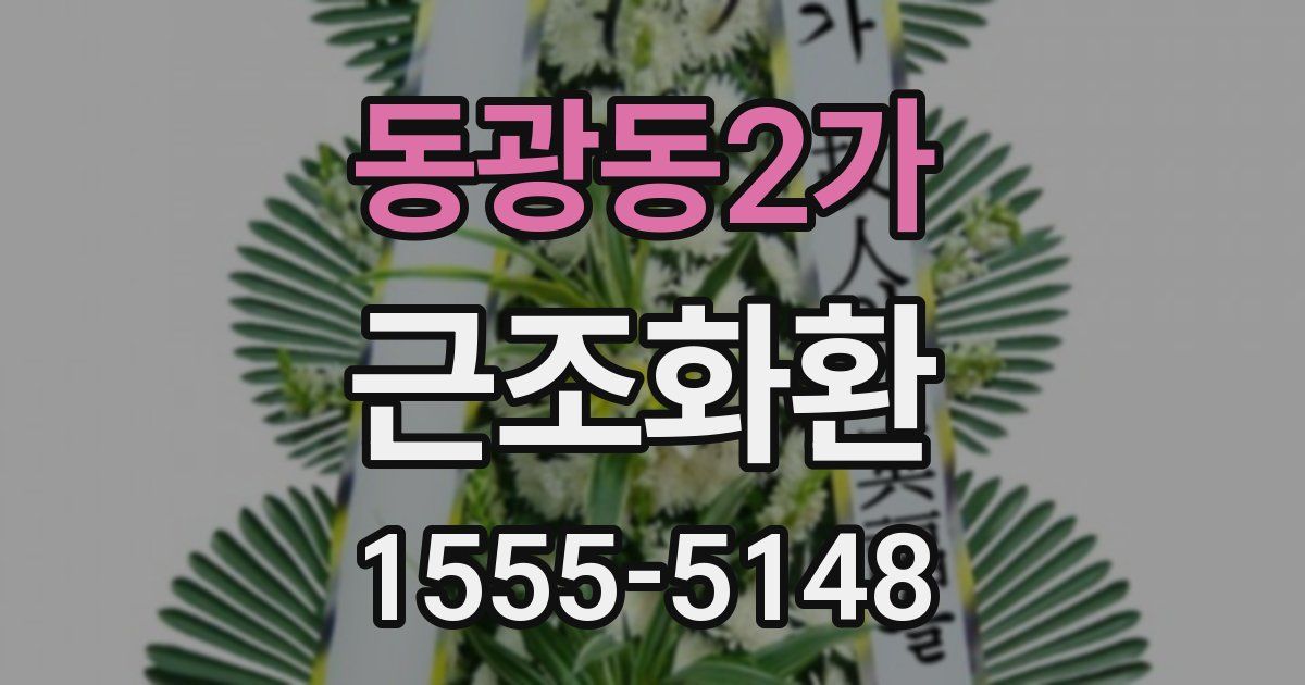 동광동2가 근조화환