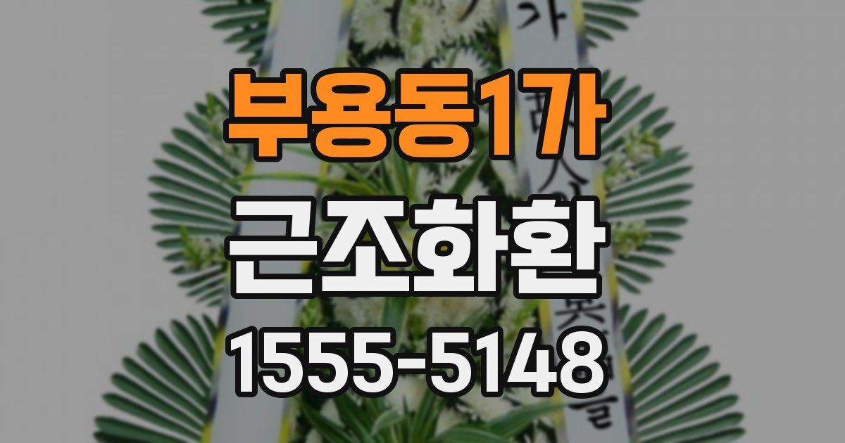 부용동1가 근조화환