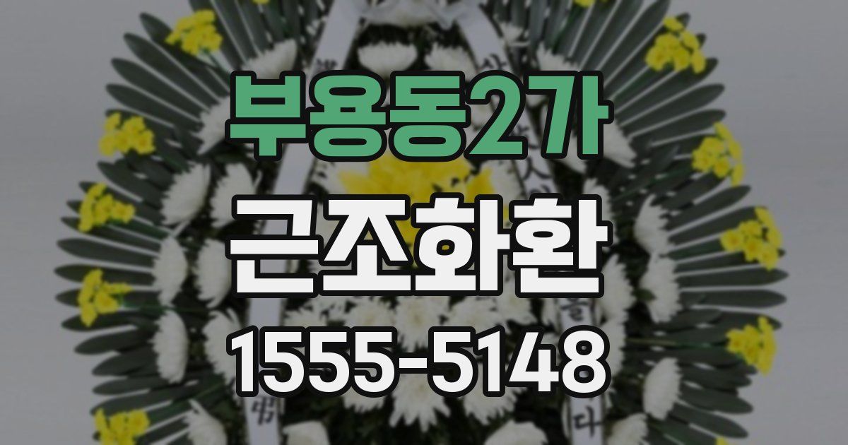 부용동2가 근조화환