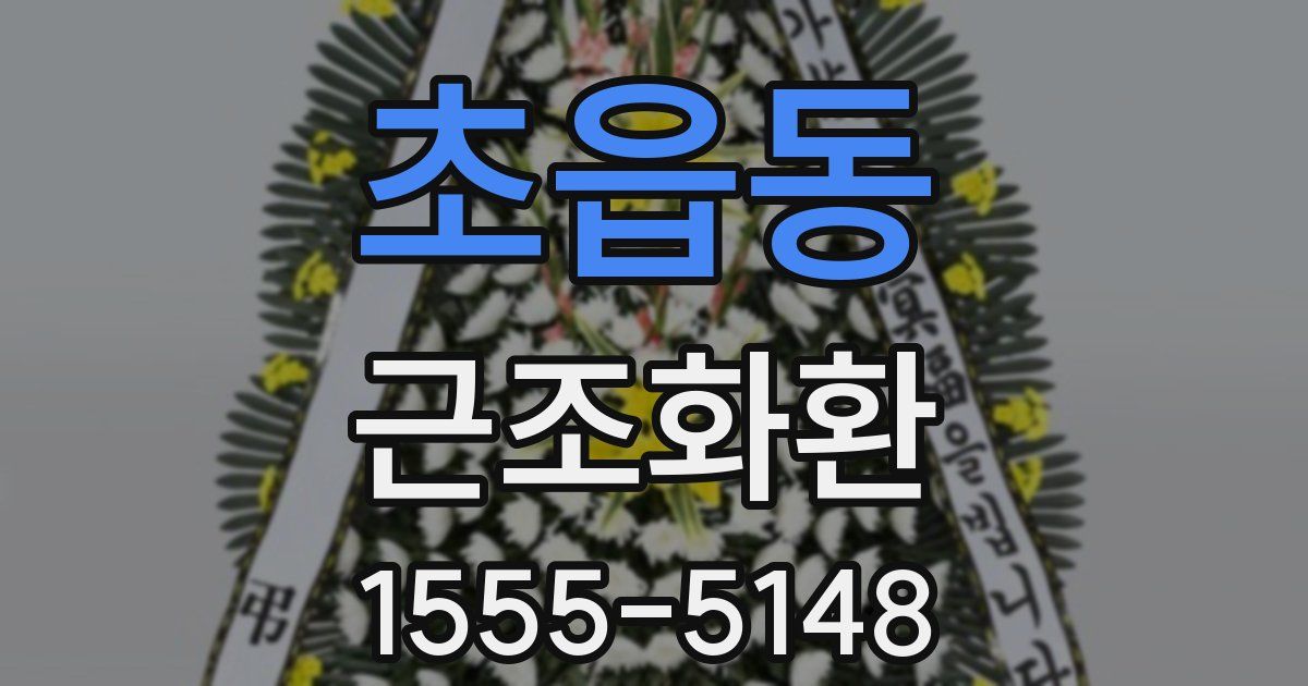 초읍동 근조화환