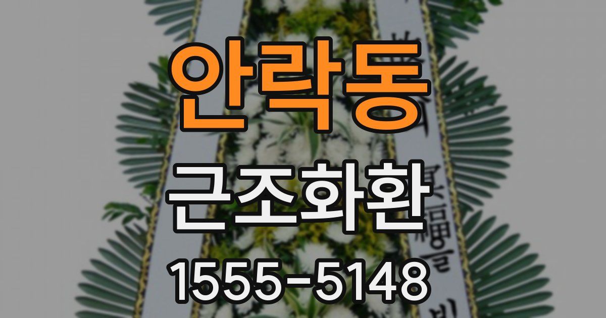 안락동 근조화환