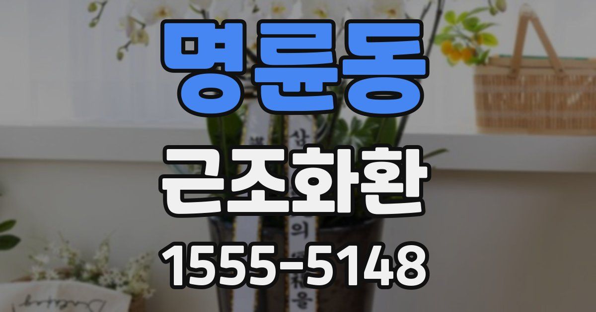 명륜동 근조화환