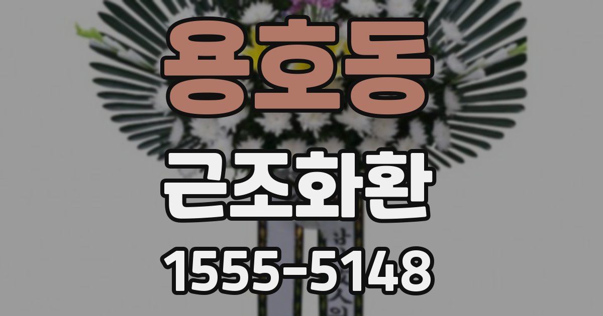 용호동 근조화환
