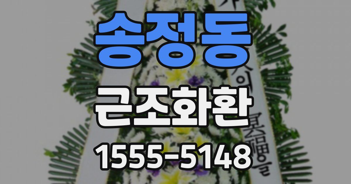송정동 근조화환