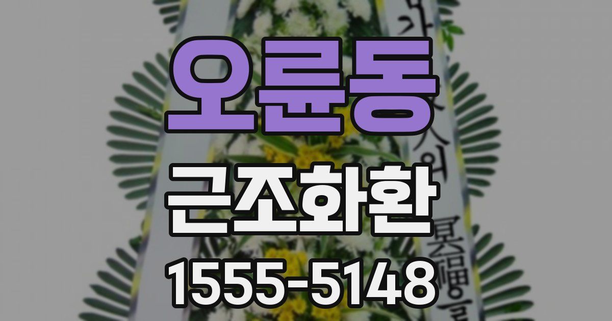 오륜동 근조화환