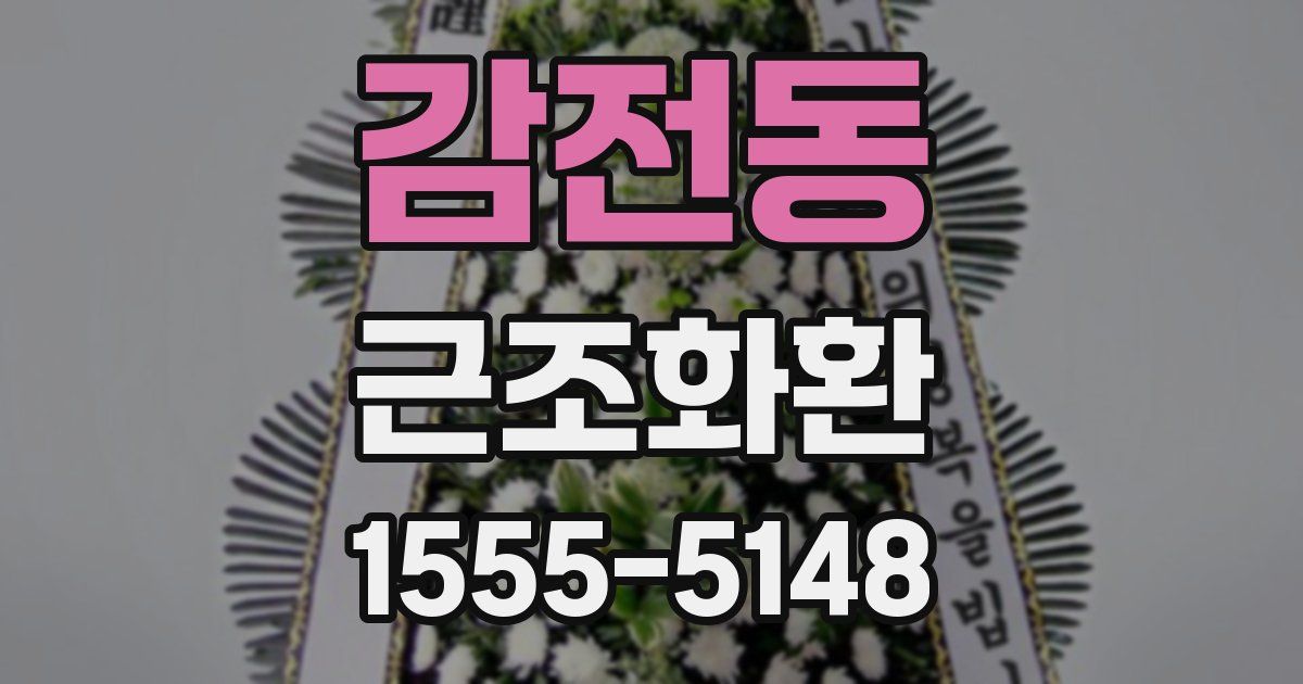 감전동 근조화환