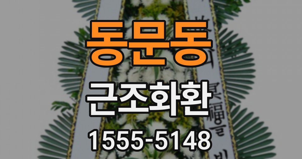 동문동 근조화환