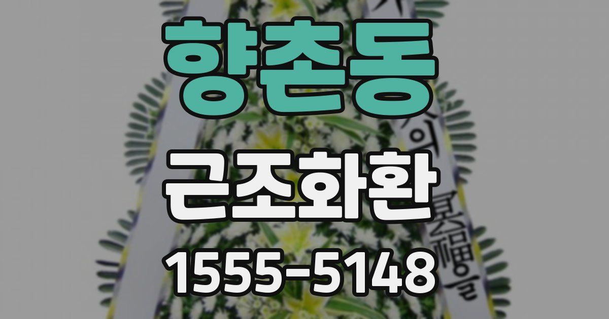 향촌동 근조화환