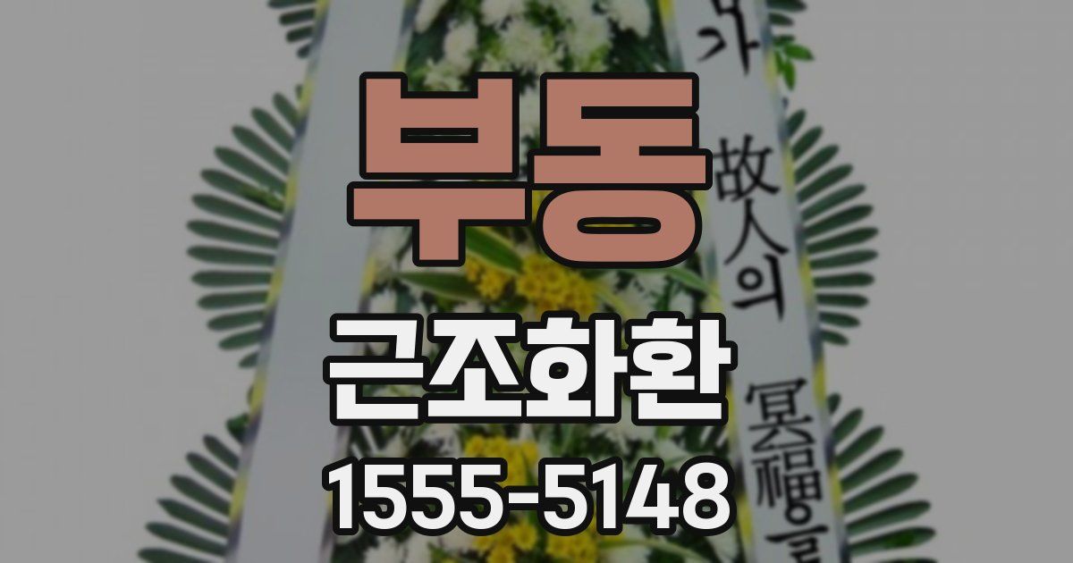 부동 근조화환