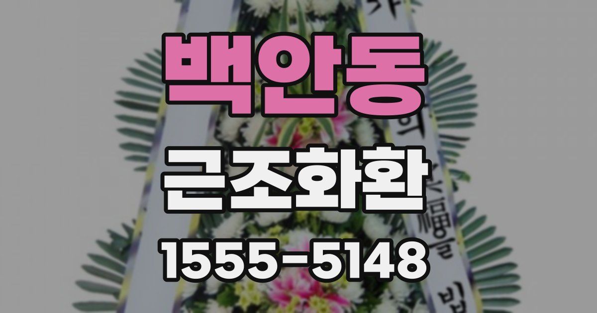 백안동 근조화환