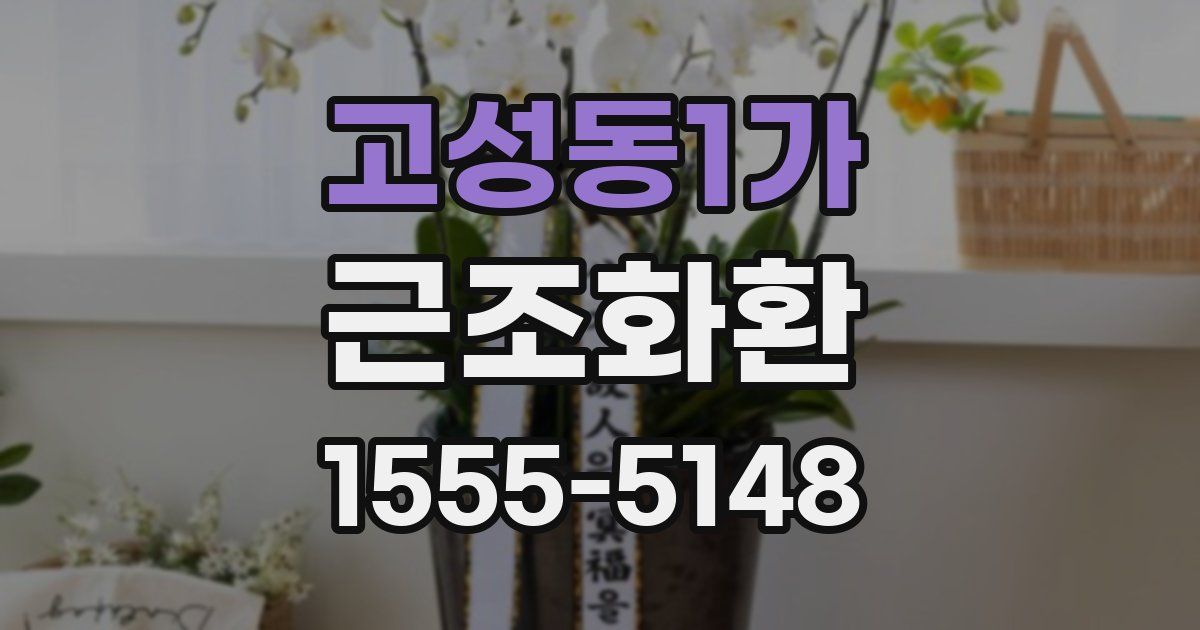 고성동1가 근조화환