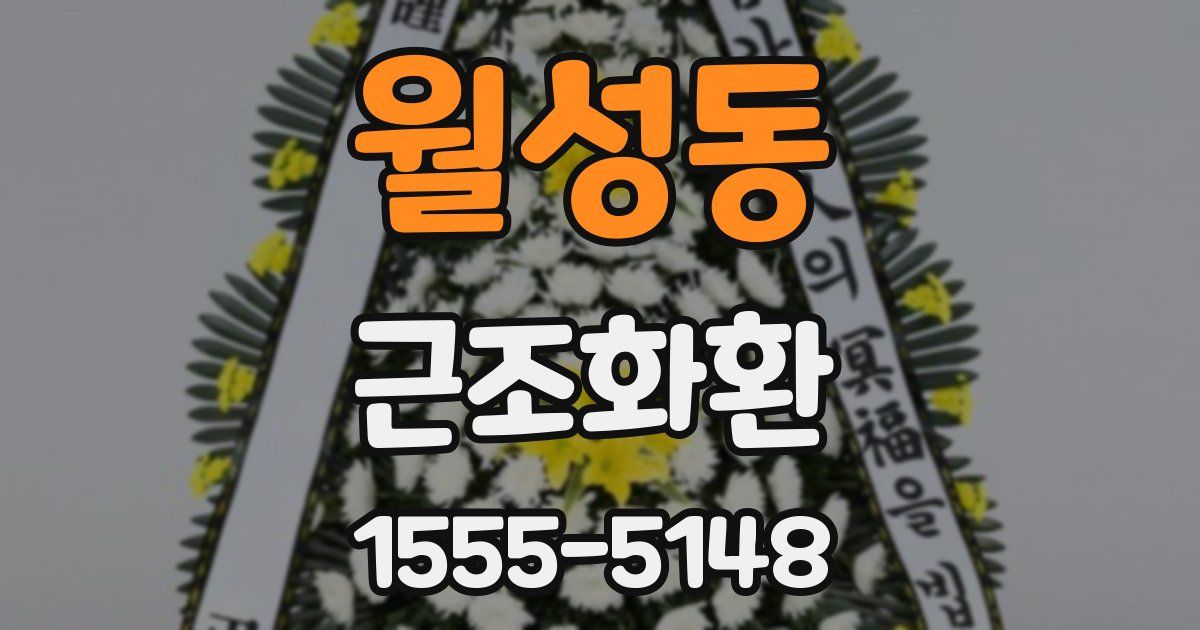 월성동 근조화환