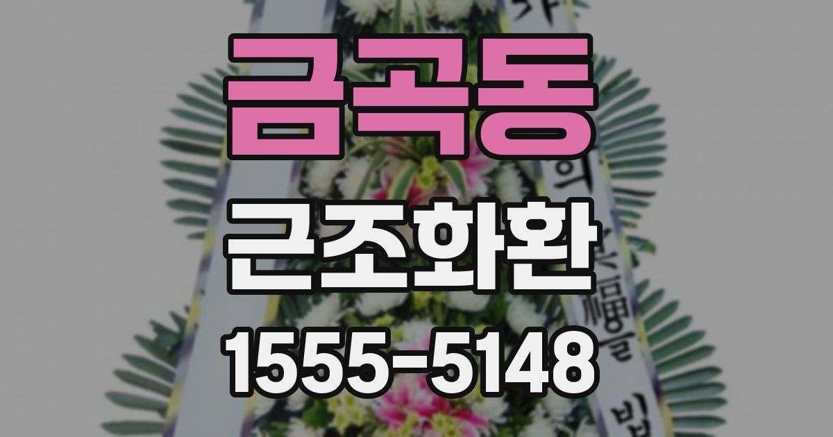 금곡동 근조화환