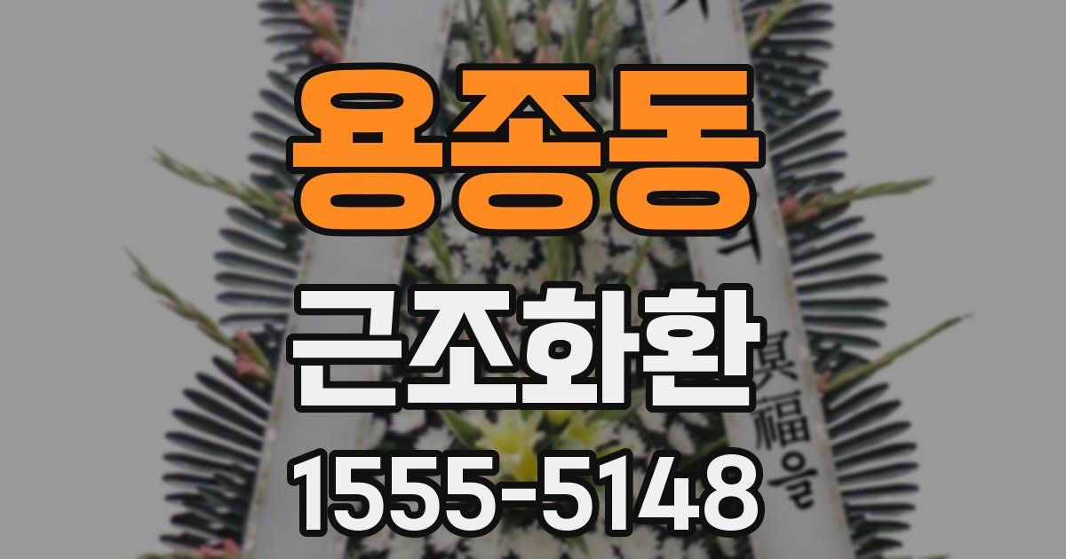 용종동 근조화환