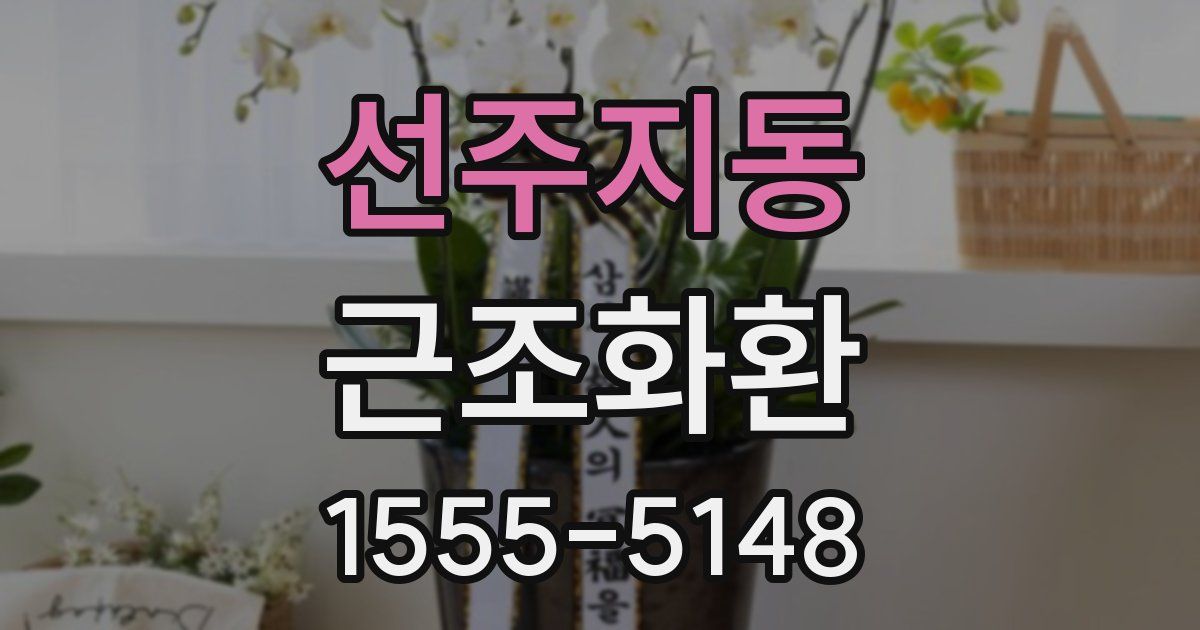 선주지동 근조화환