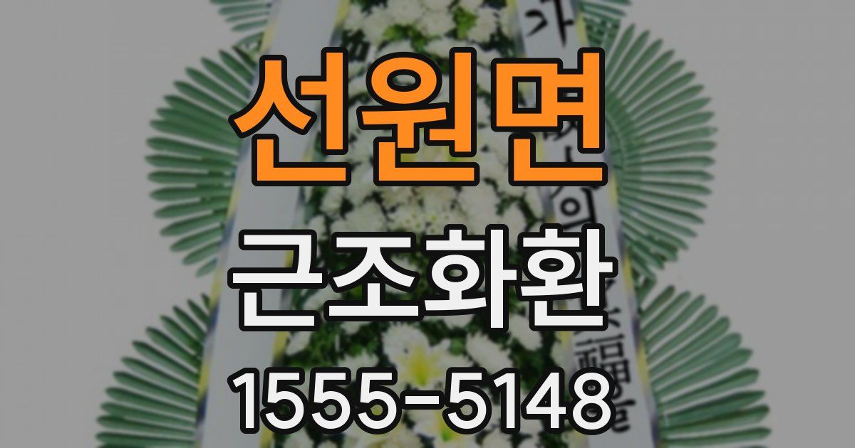 선원면 근조화환