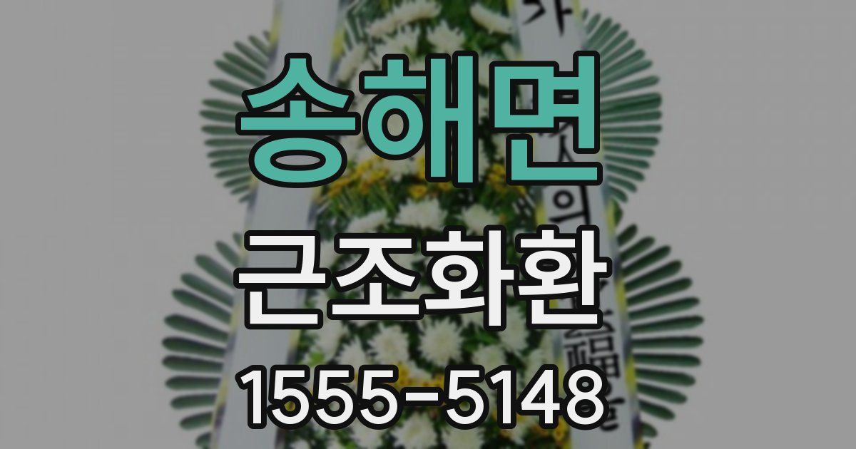 송해면 근조화환