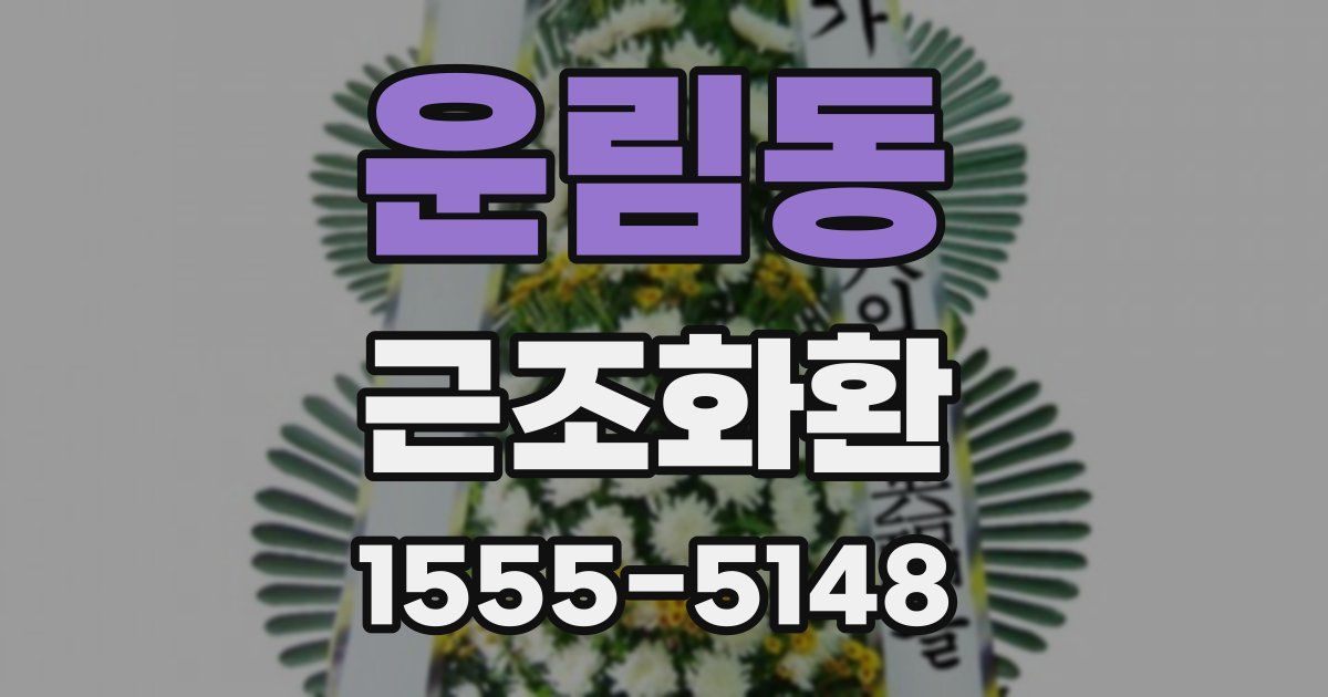 운림동 근조화환